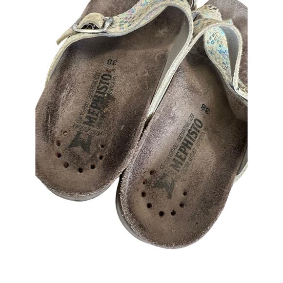 MEMPHISTO WOMENS LEATHER SANDAL SIZE 38 Size 8 USA - Picture 7 of 8